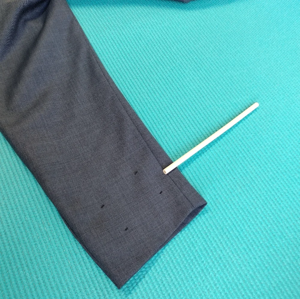 Dkny Men's 100% Wool Natural Stretch Suit Jacket Blue Size 40L